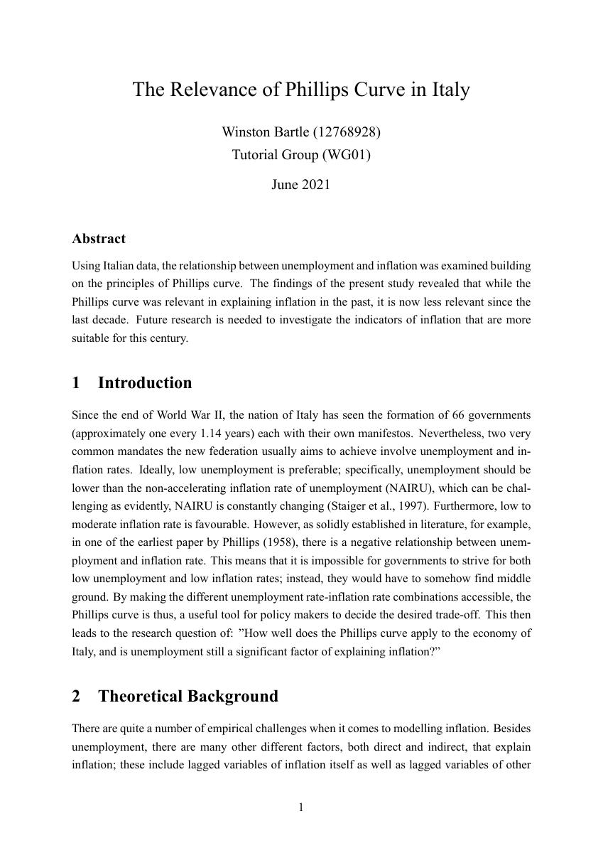 Empirical Project first-page preview