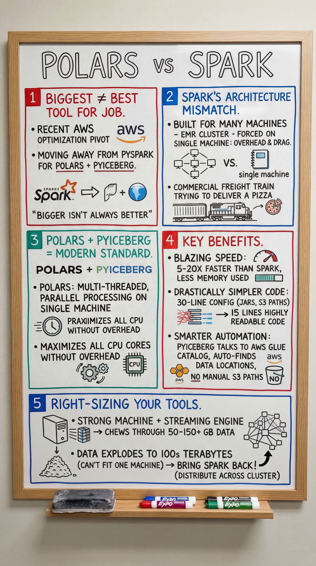 Polars vs Spark Performance